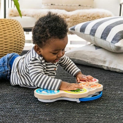 Baby Einstein Hape Magic Touch Trommel, hochwertiges Musikspielzeug aus Holz, ab 6 Monaten-2