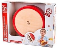 Hape Buntes Tamburin von Hape | Holztamburin Trommel für Kinder, Musikinstrument für Kinder ab 12 Monaten-2