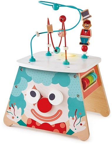 Hape E1813 Zirkus-Aktivitätswürfel Motorikwürfel, mit Lichteffekten, ab 18 Monaten