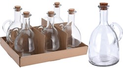 Excellent Houseware Glas Öl- und Essigflasche 500ml transparent Küche