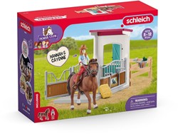 schleich HORSE CLUB Paardenbox met Hannah en Cayenne 42710