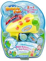 Cilgro Seifenblasen Wasserpistole Bubble Machine 2in1 Spielzeug