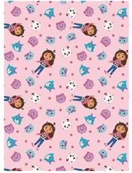 Flanel Deken Gabby's Poppenhuis, 110x1450cm