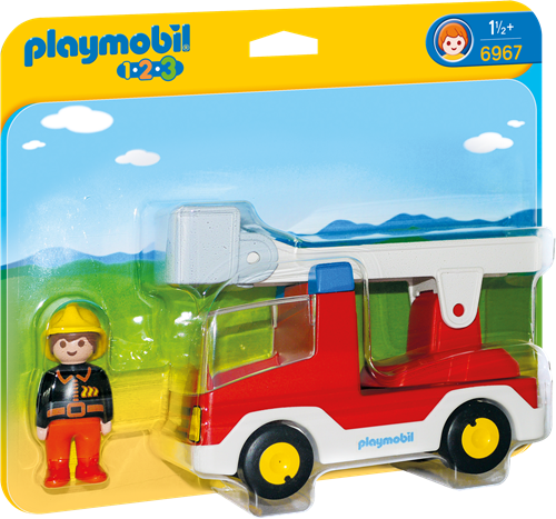 Playmobil 1.2.3 Feuerwehrleiterfahrzeug