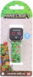 Accutime Minecraft Kinderuhr LED Digital Touchscreen grün