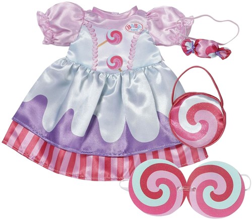 BABY born Puppenoutfit bunte Bonbon-Kleid 43cm Puppenkleidung-2