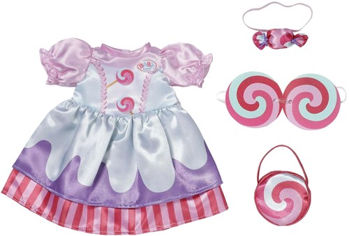 BABY born Puppenoutfit bunte Bonbon-Kleid 43cm Puppenkleidung-3