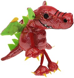The Puppet Company Fingerpuppe Drache rot - fantasievolles Spielzeug