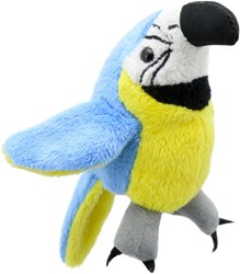 The Puppet Company Fingerpuppe Papagei blau-gold 12cm Spielzeug