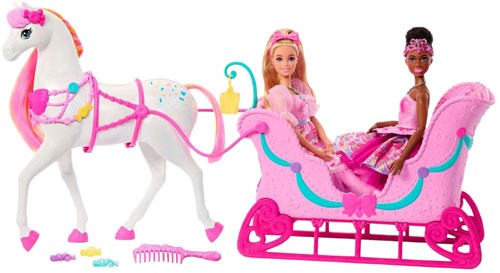 Barbie Nutcracker Land Of Sweet Horse And Sled-2