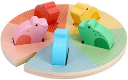 Petit Collage Holz-Zählpuzzle für Kinder pädagogisches Spielzeug