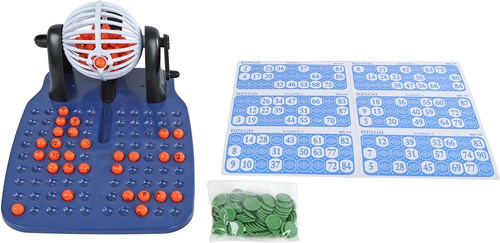 Van Manen Bingotrommel Spielzeug 90 Zahlen und Spielkarten-2