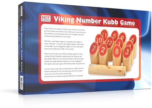 HOT Games Kubb Spiel Kiefernholz Fotobox Outdoor Gesellschaftsspiel-2