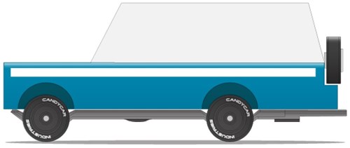 Candylab Holzspielzeugauto - Mississippi Mule blau - Retro Design-2