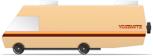 Candylab Holzspielzeugauto - Yosemite Wohnmobil Bus - Retro Design-2
