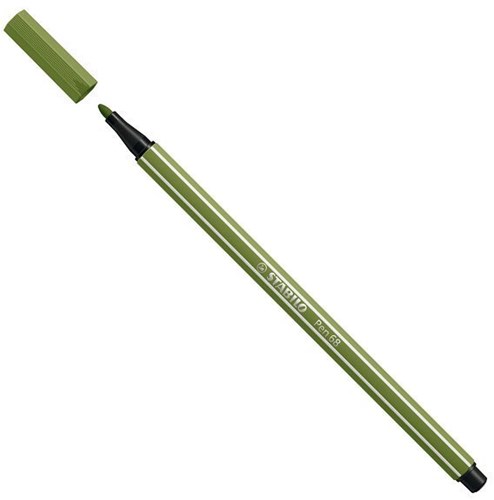 Stabilo Filzstift Pen 68 moosgrün - Kreativer Marker zum Zeichnen-2