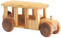 Telleby Holzbus nachhaltiges Spielzeug Bus für Kinder