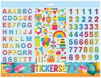 Creative Craft Group Stickerset Party Thema - Alphabet Sticker - Zahlen Sticker