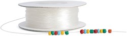 Colorations Perlenkabel dehnbar transparent - 91 Meter Schmuckband