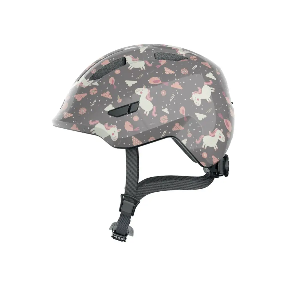 Vedes Fahrradhelm Kinder grau Pferd 50-55 cm - sicherer Kinderhelm