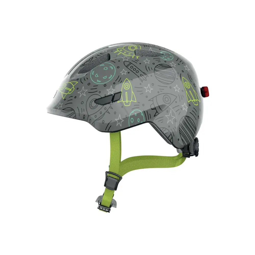 Vedes Kinder Fahrradhelm LED grau Space 50-55 cm Sicherheit