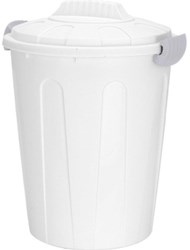 Abfalleimer Kunststoff Maxibin 23 Liter mit Deckel weiß modernes Design