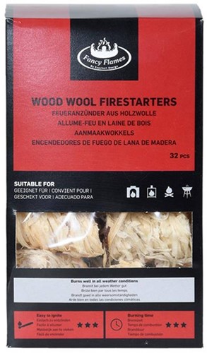 Esschert Design Kaminanzünder Holz Zubehör 32 Stück