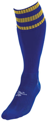 Precision Fußballsocken Pro blau-gold Erwachsene Sport Socken