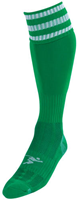 Precision Fußballsocken Junior grün-weiß - 3 Stripe Pro Sportsocken