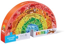 Crocodile Creek Puzzle Tiere Regenbogen 100 Teile buntes Spielzeug