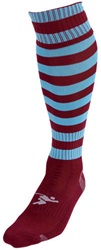 Precision Fußballsocken Pro Junior Maroon/Sky - Kinder Sport