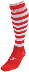 Precision Fußballsocken Junior rot-weiß - Pro Sportsocken Kinder