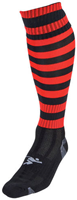 Precision Fußballsocken Hooped Pro Erwachsene schwarz-rot Sportsocken