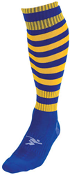 Precision Fußballsocken Pro Hooped Royal-Gold Erwachsene Sport
