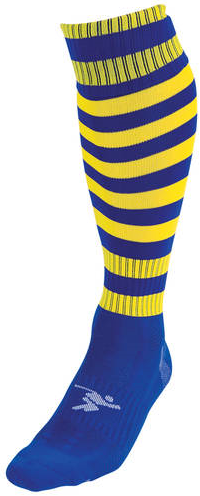 Precision Fußballsocken Pro Hooped Blau-Gelb Erwachsene Sport