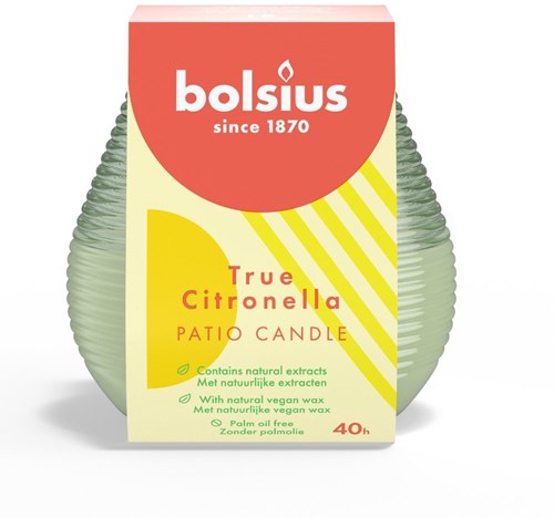 Bolsius Citronella Kerze Olympic grün - Outdoor Duftkerze Citronella-3