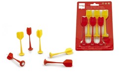 SCRATCH Magnetische Dartpfeile – Set Rot-Gelb