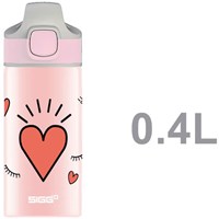 SIGG Trinkflasche - Aluminium Girl Power 0,4L - kinderfreundlich und auslaufsicher