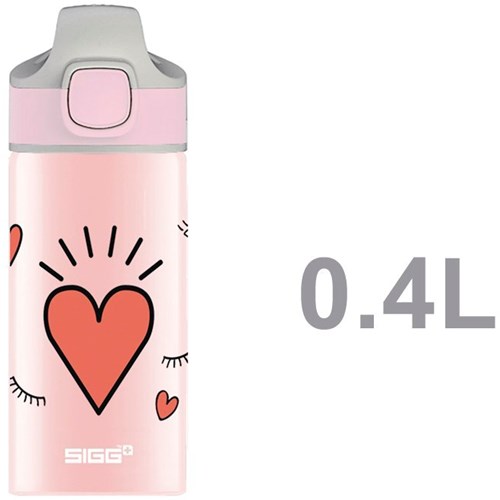 SIGG Trinkflasche - Aluminium Girl Power 0,4L - kinderfreundlich und auslaufsicher