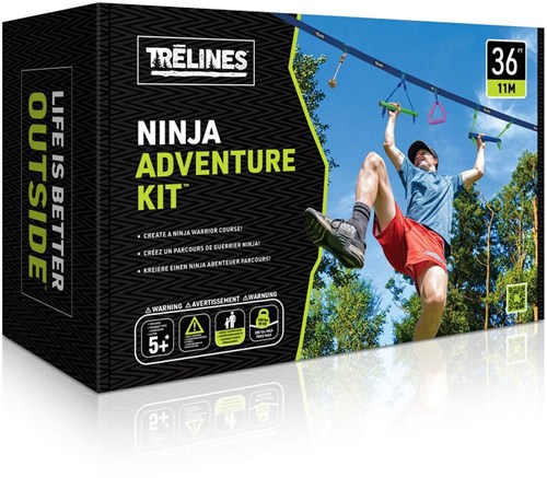Trelines Ninja Adventure Line - Outdoor Kletterspielzeug 11m für Kinder-2