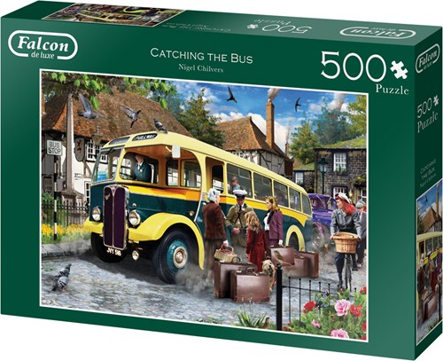 Jumbo Puzzle Falcon Catching the Bus - 500 Teile Jigsaw Puzzle-2