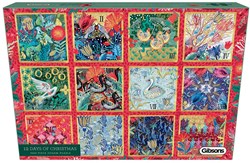 Gibsons Puzzle 12 Days of Christmas - 1000 Teile - Weihnachtsrätsel