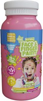 Gesichts- und Fingerfarbe Flasche rosa 250ml Kinderschminke Karneval