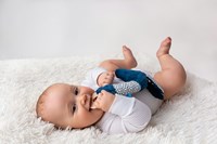 Mom's Care Baby Beißspielzeug Jami Hund mit Silikon-Beißring-3