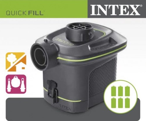 Intex elektrische Pumpe Batterie schwarz - leistungsstarke Luftpumpe-3