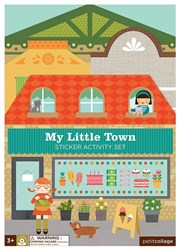 Petit Collage Sticker Set - wiederverwendbare Sticker Meine Kleine Stadt Spielzeug