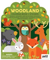 Petit Collage Malbuch Wald mit Stickern - FSC Papier - 100 Sticker
