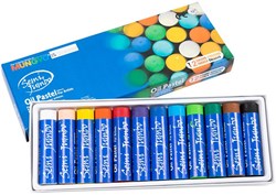 Creativ Company Öl Pastell Set - Mungyo Maxi Farbstifte 12 Stück