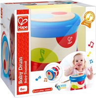 Hape Baby-Trommel | Farbiges rollendes Musikspielzeug für Kleinkinder zum Erlernen von Rhythmus und unterschiedlichen Klängen, batteriebetrieben-3