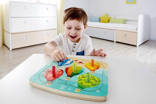 Hape E1623 - Puzzle Drehende-Ballons-2